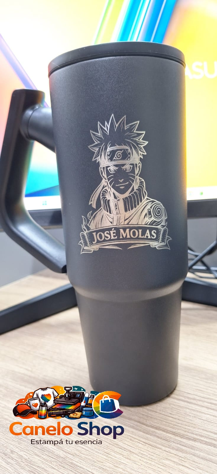 Hoppie+grabado láser